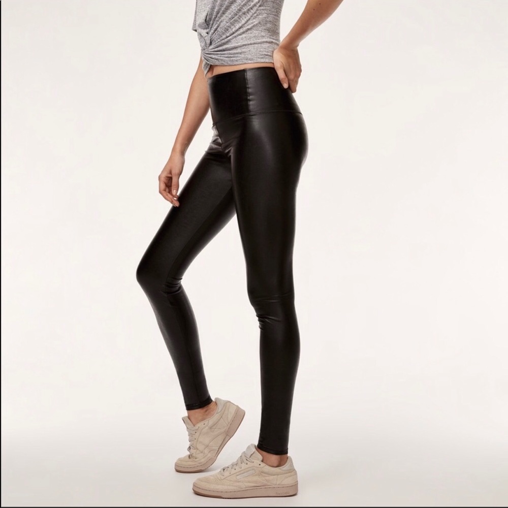 Aritzia Wilfred Daria Faux Leather Pants